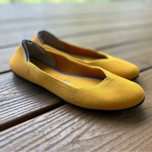 Rothy’s yellow flats size 8 women’s
